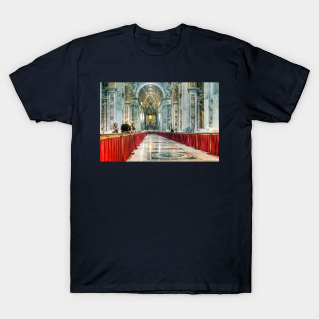 Saint Peter's Basilica, Vatican City, Rome, Italy T-Shirt by tommysphotos